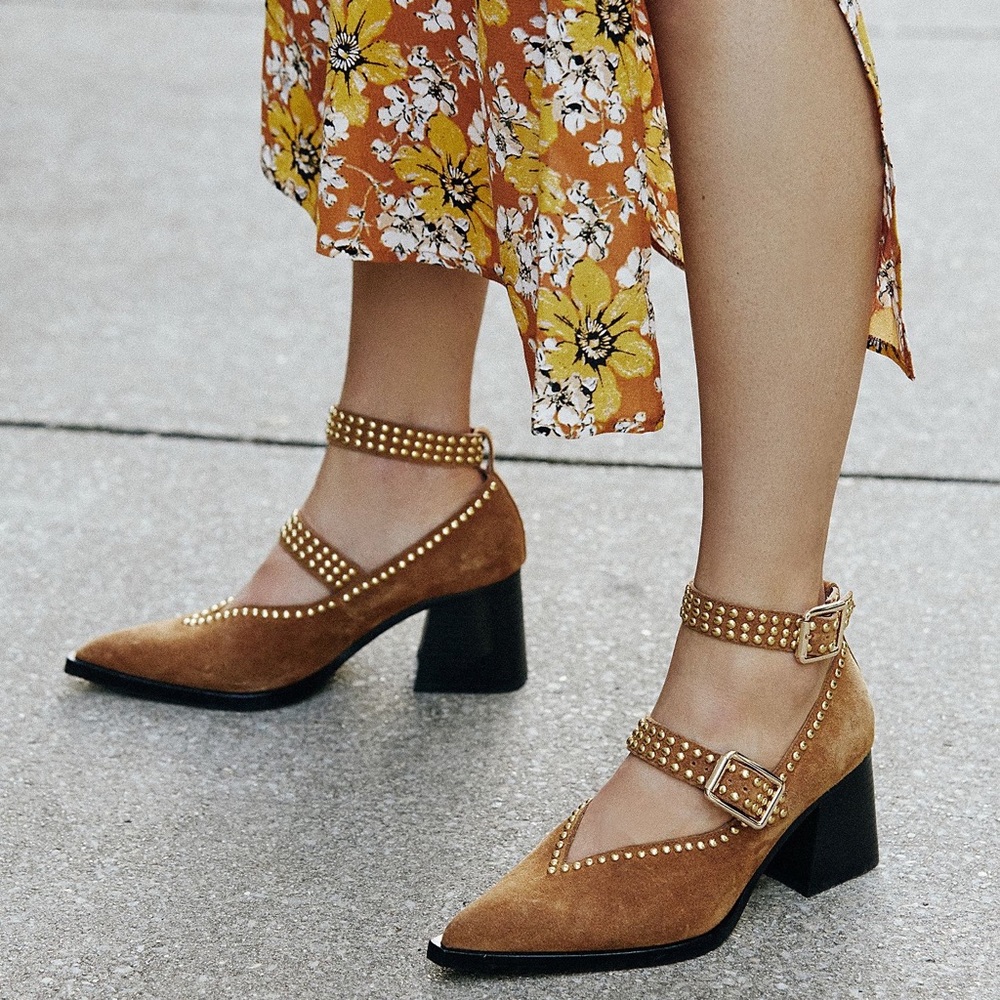 Free People x Jeffrey Campbell Walk On By Heel - Picture 2 of 5